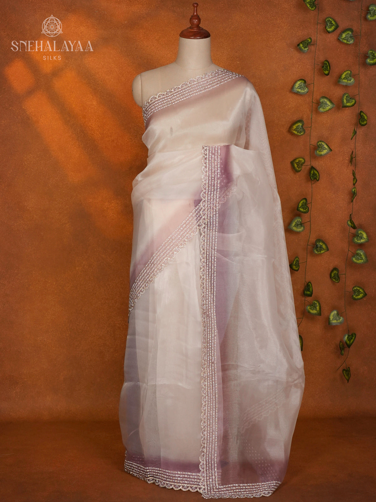 Off White Designer Saree