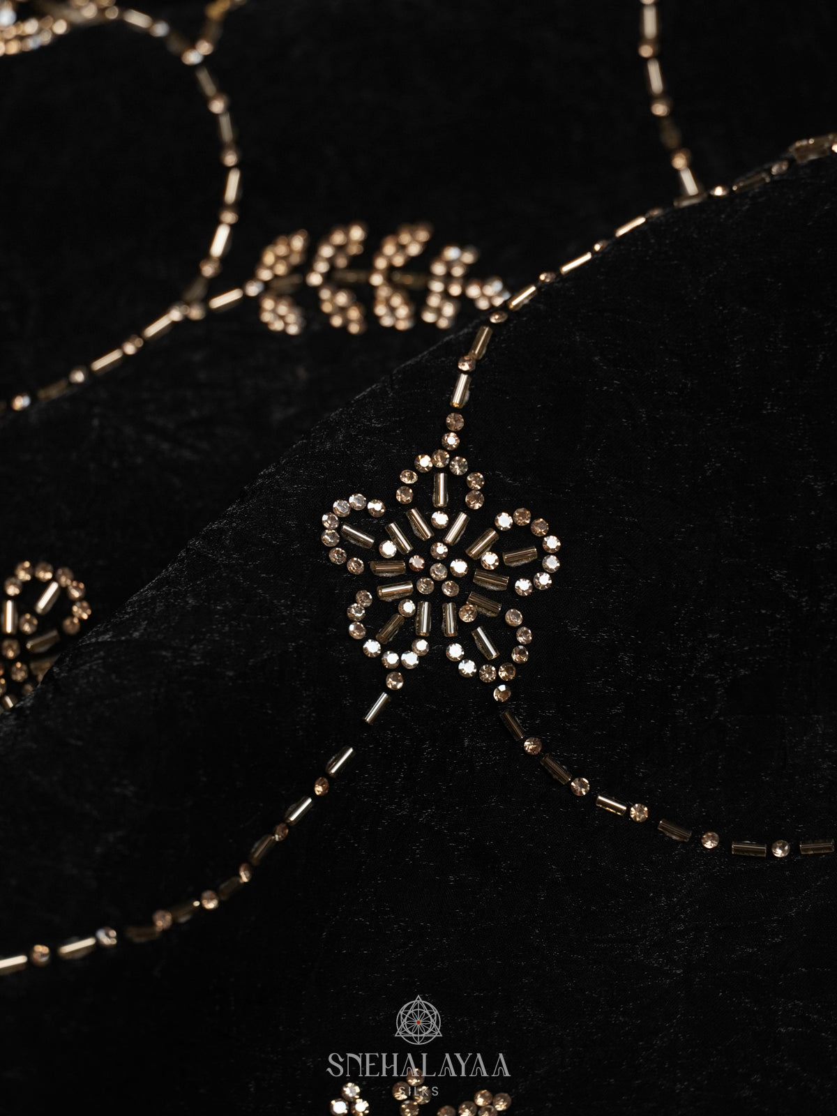 Black Designer Saree