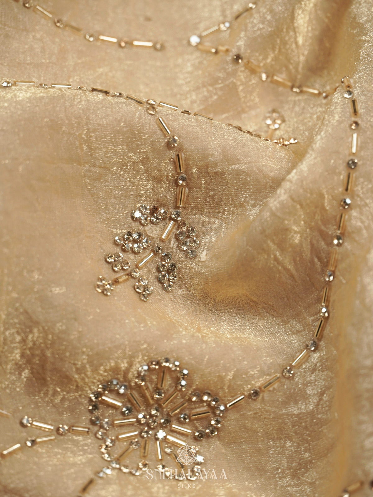 Cream Designer Saree