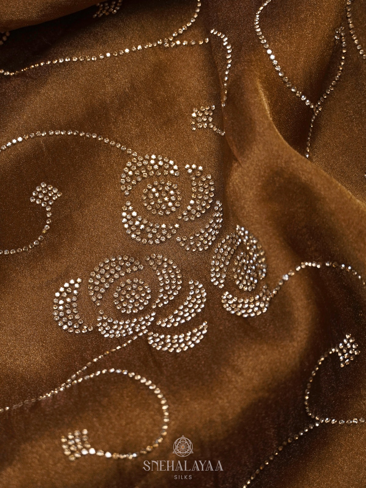 Brown Designer Saree