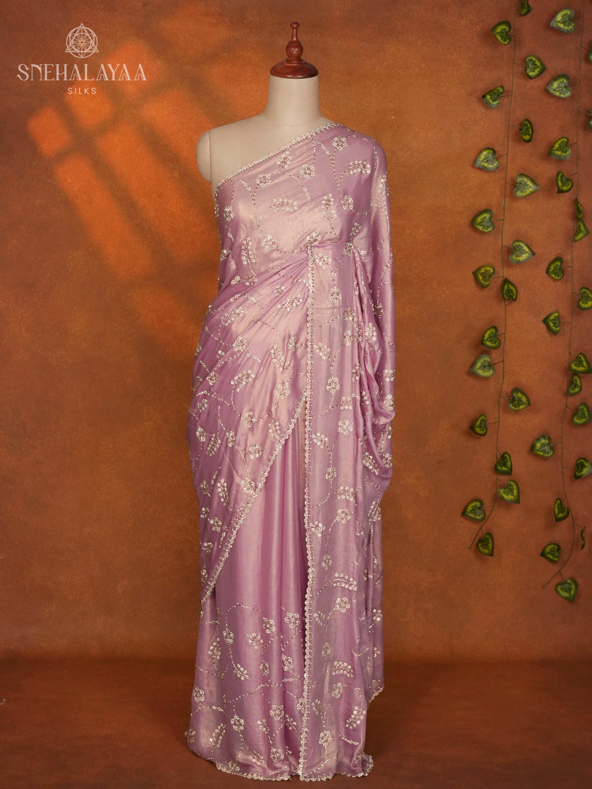 Pink Designer Saree