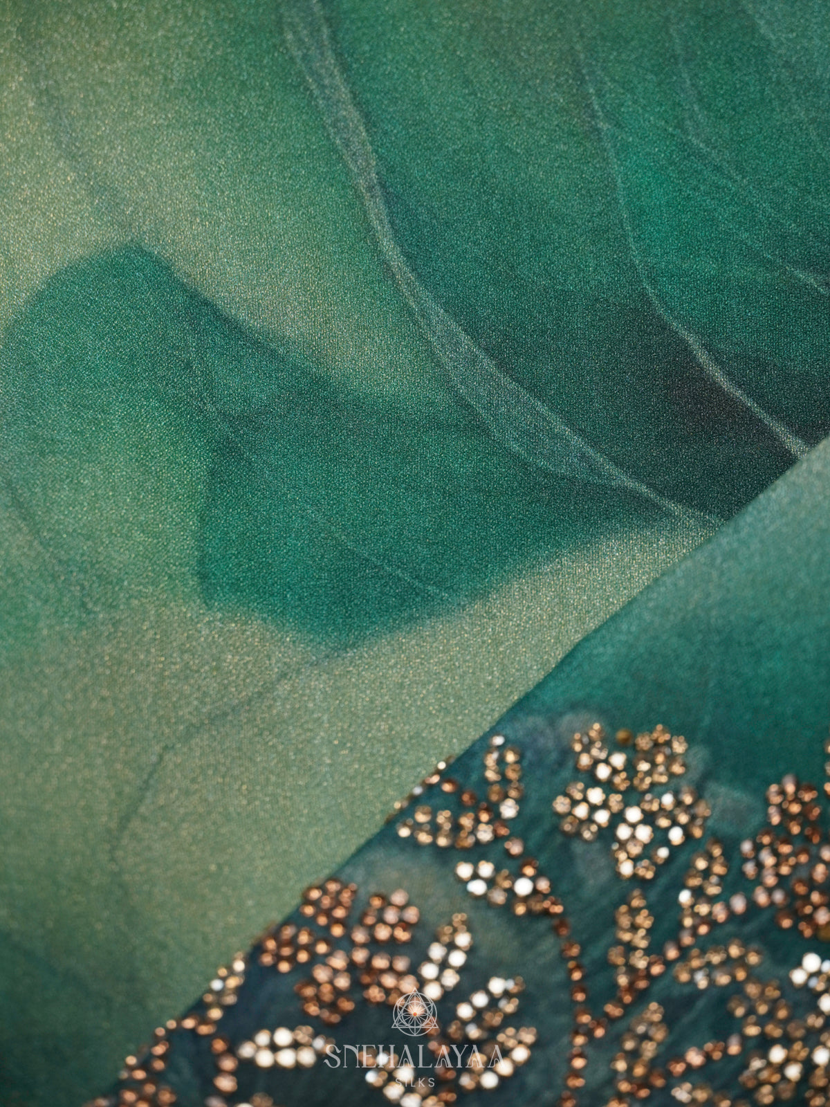 Green Designer Saree