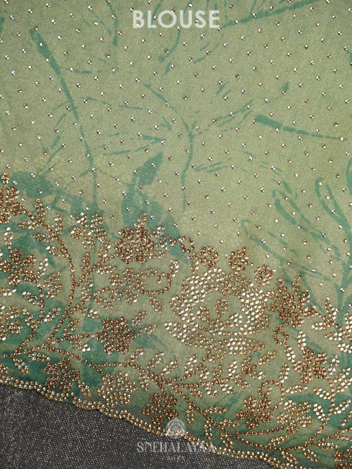 Green Designer Saree