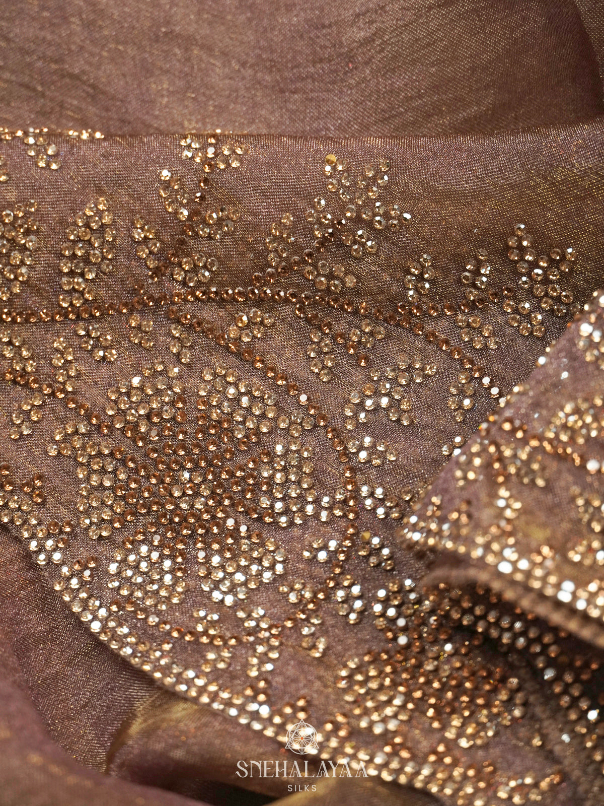 Brown Designer Saree