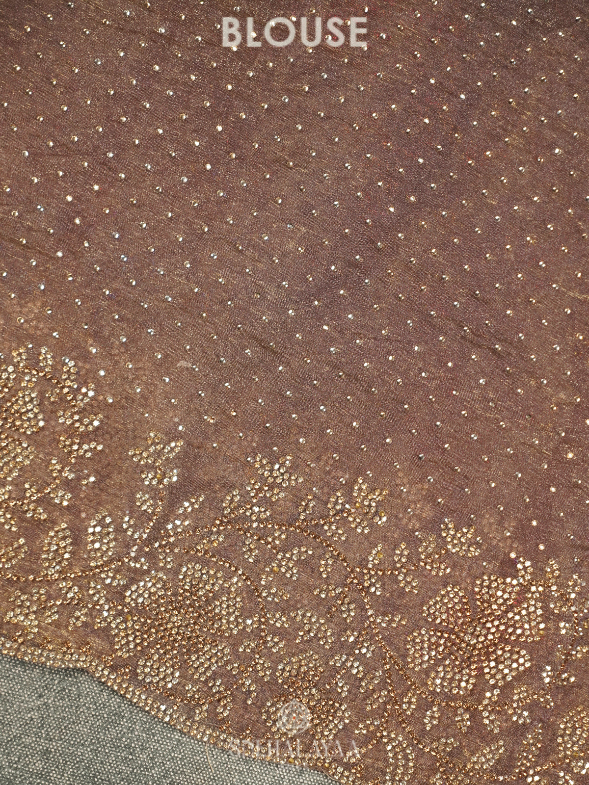 Brown Designer Saree
