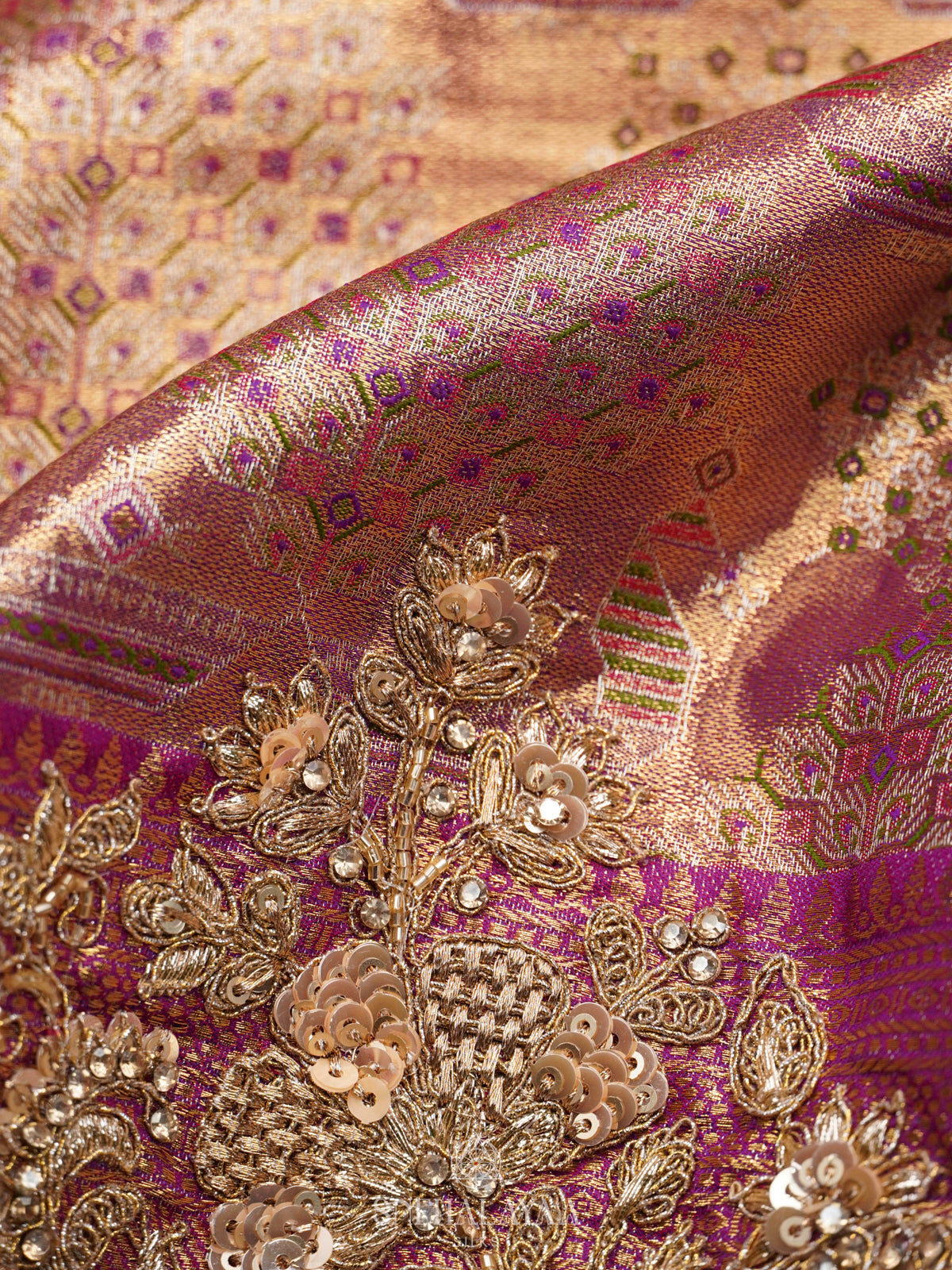 Rose Pink  Designer Saree