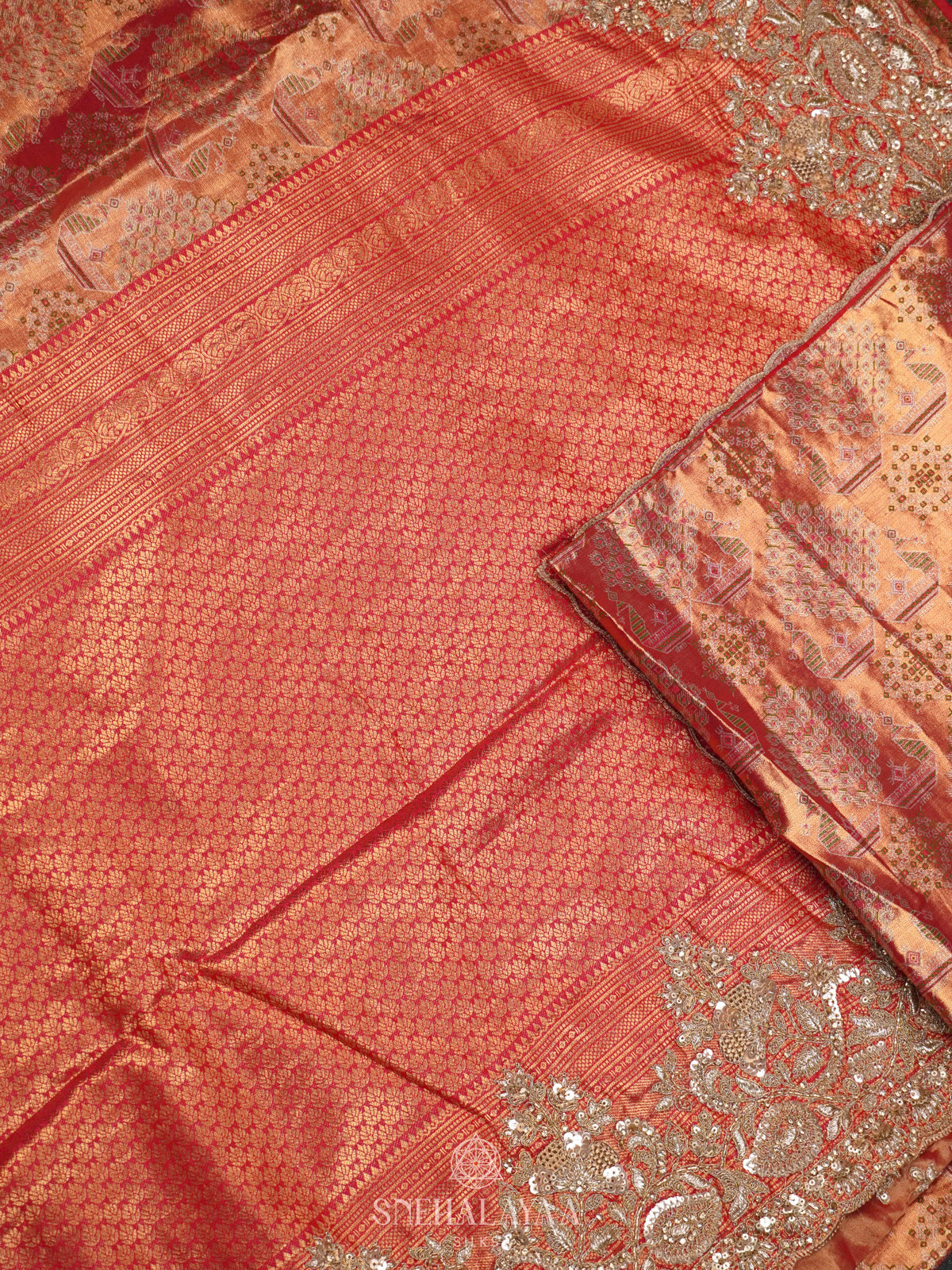 Rose Gold  Designer Saree