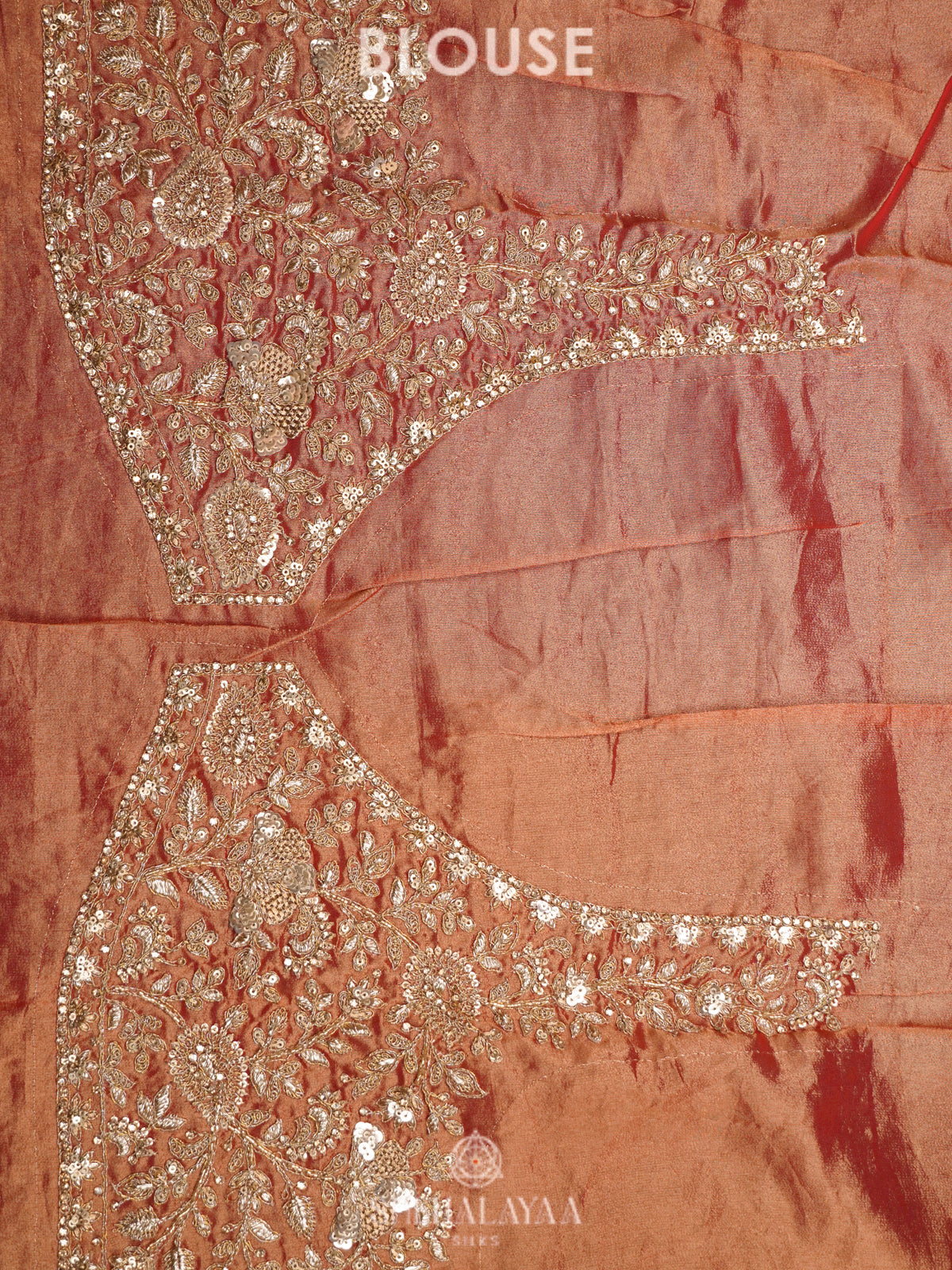 Rose Gold  Designer Saree