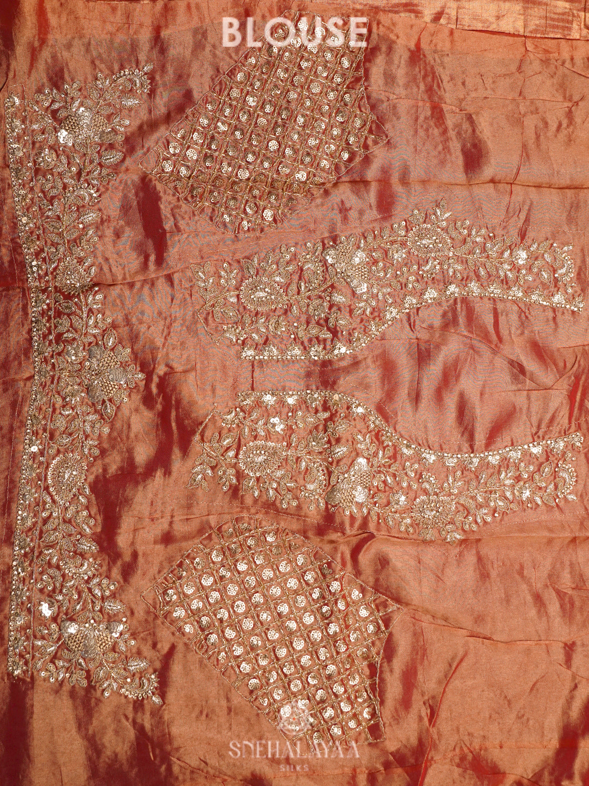 Rose Gold  Designer Saree