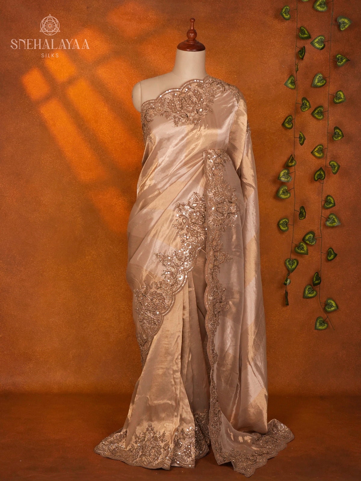 Gold Designer Saree