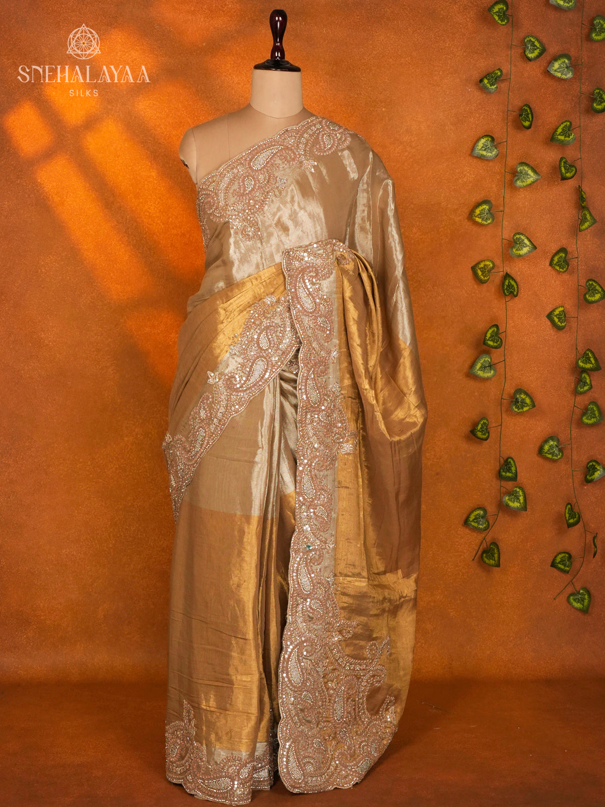 Gold Designer Saree
