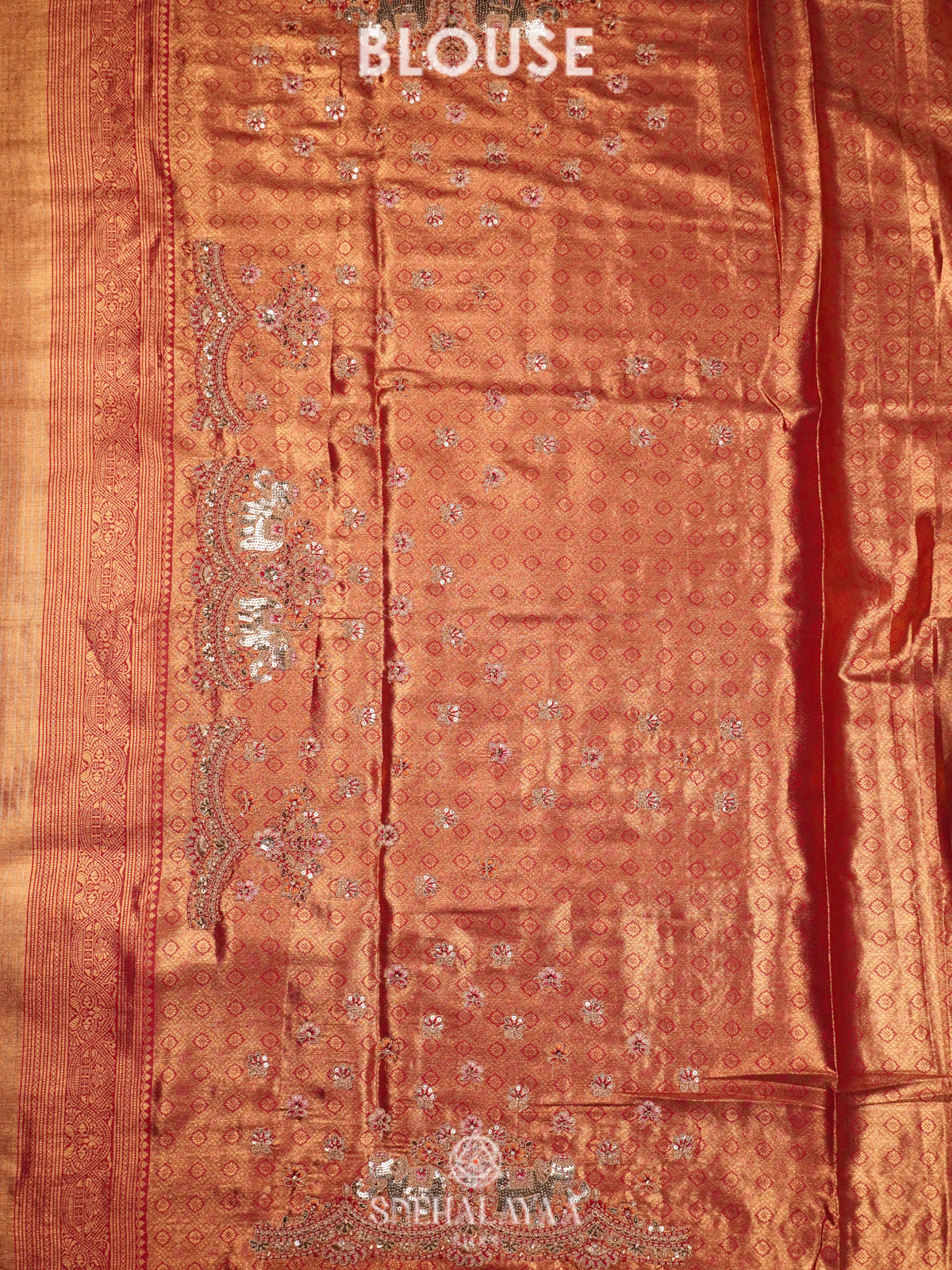 Rose Gold  Designer Saree