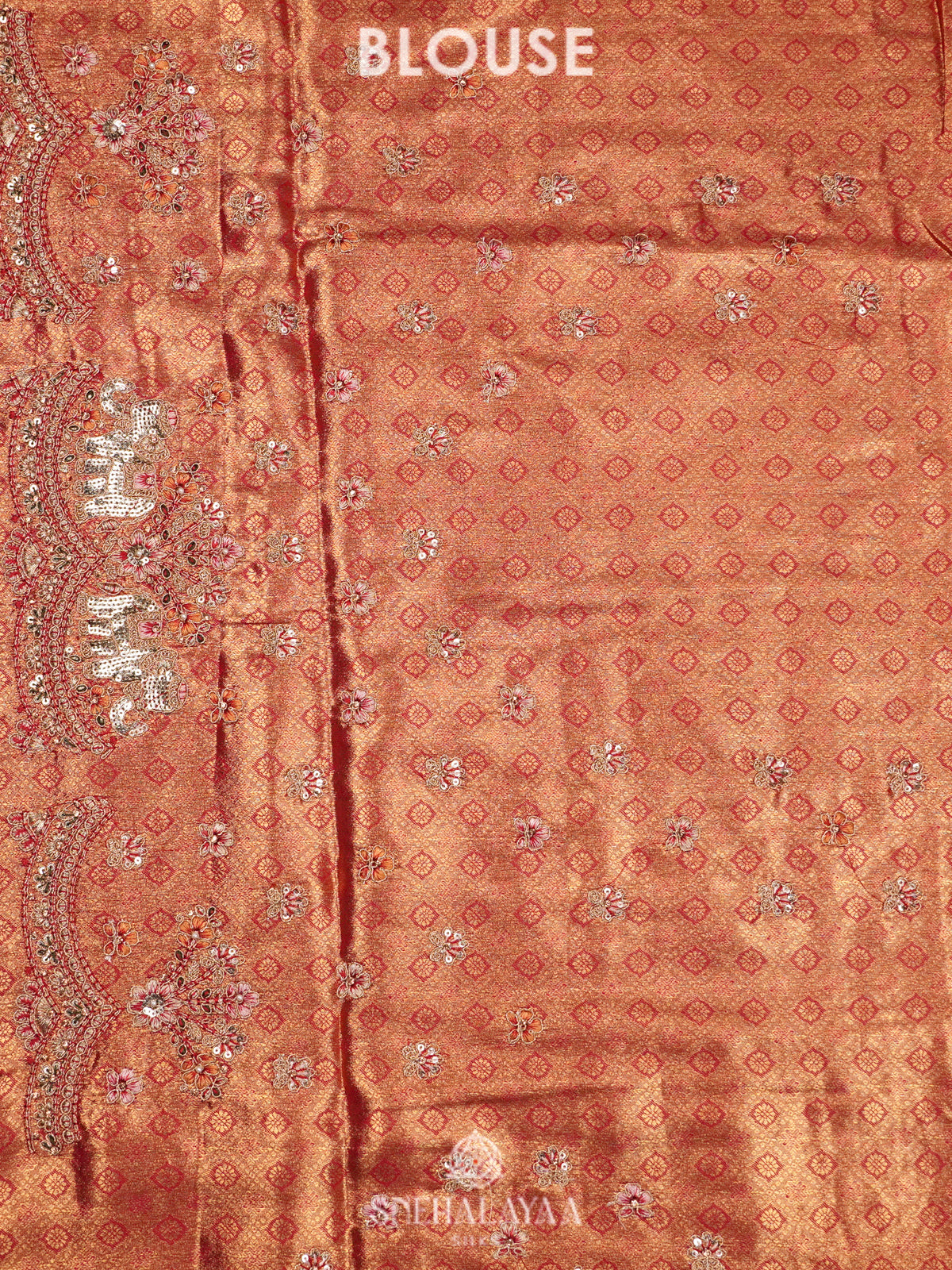 Rose Gold  Designer Saree