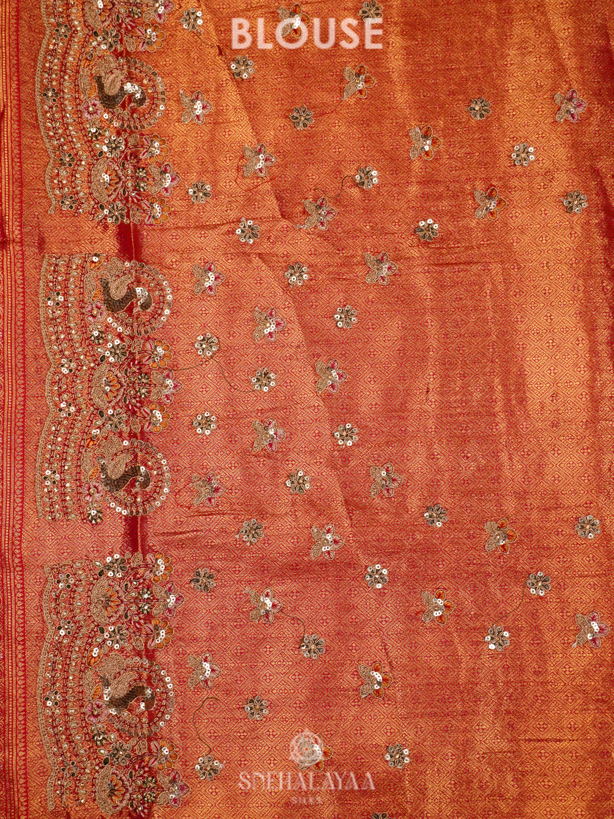 Crimson Red  Designer Saree