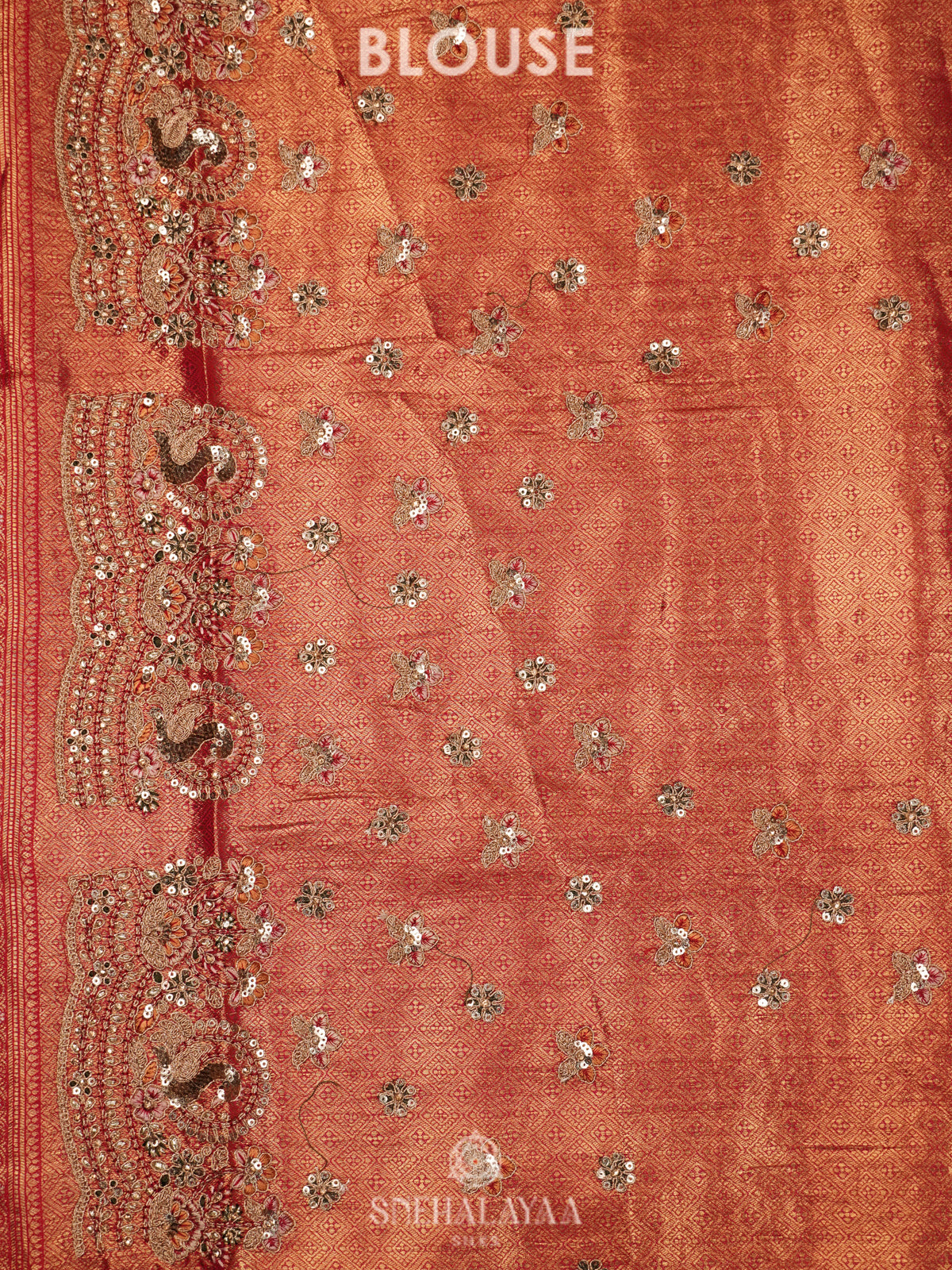 Crimson Red  Designer Saree