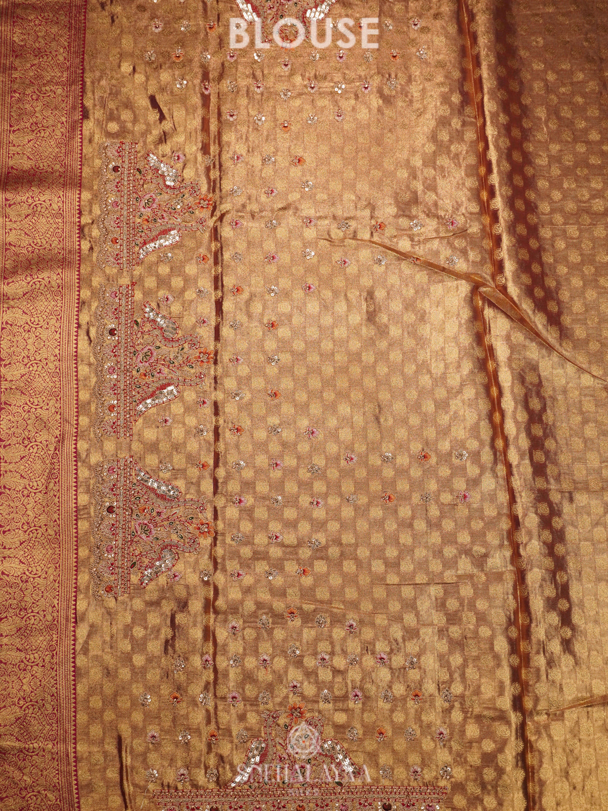 Crimson Red  Designer Saree