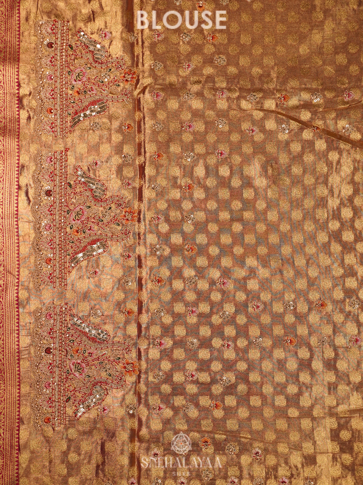 Crimson Red  Designer Saree