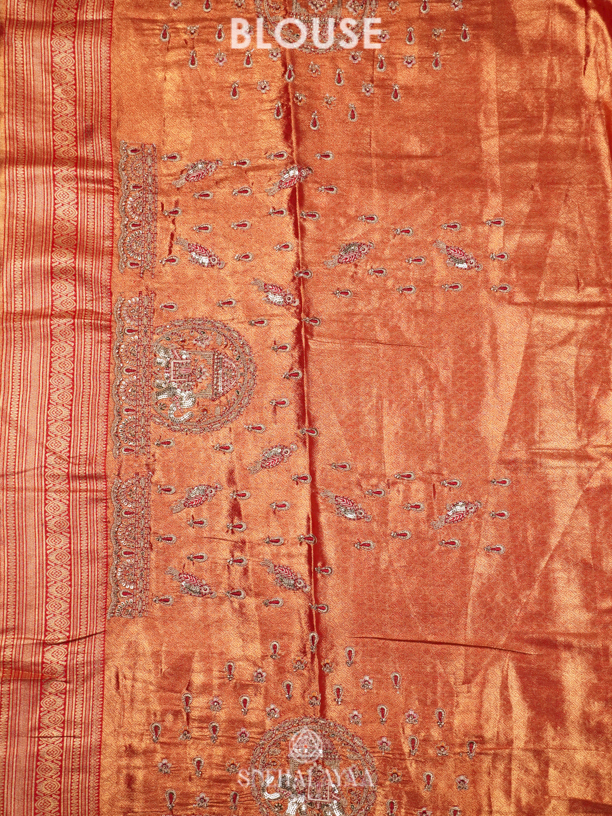 Rose Gold  Designer Saree