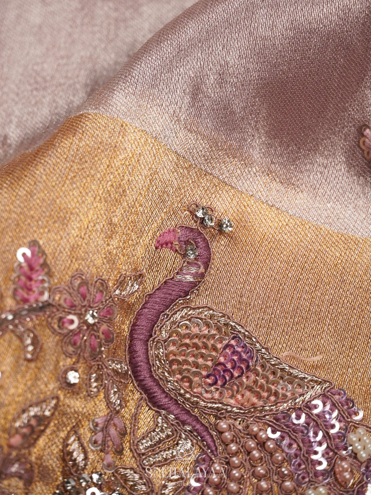 Lavender Designer Saree