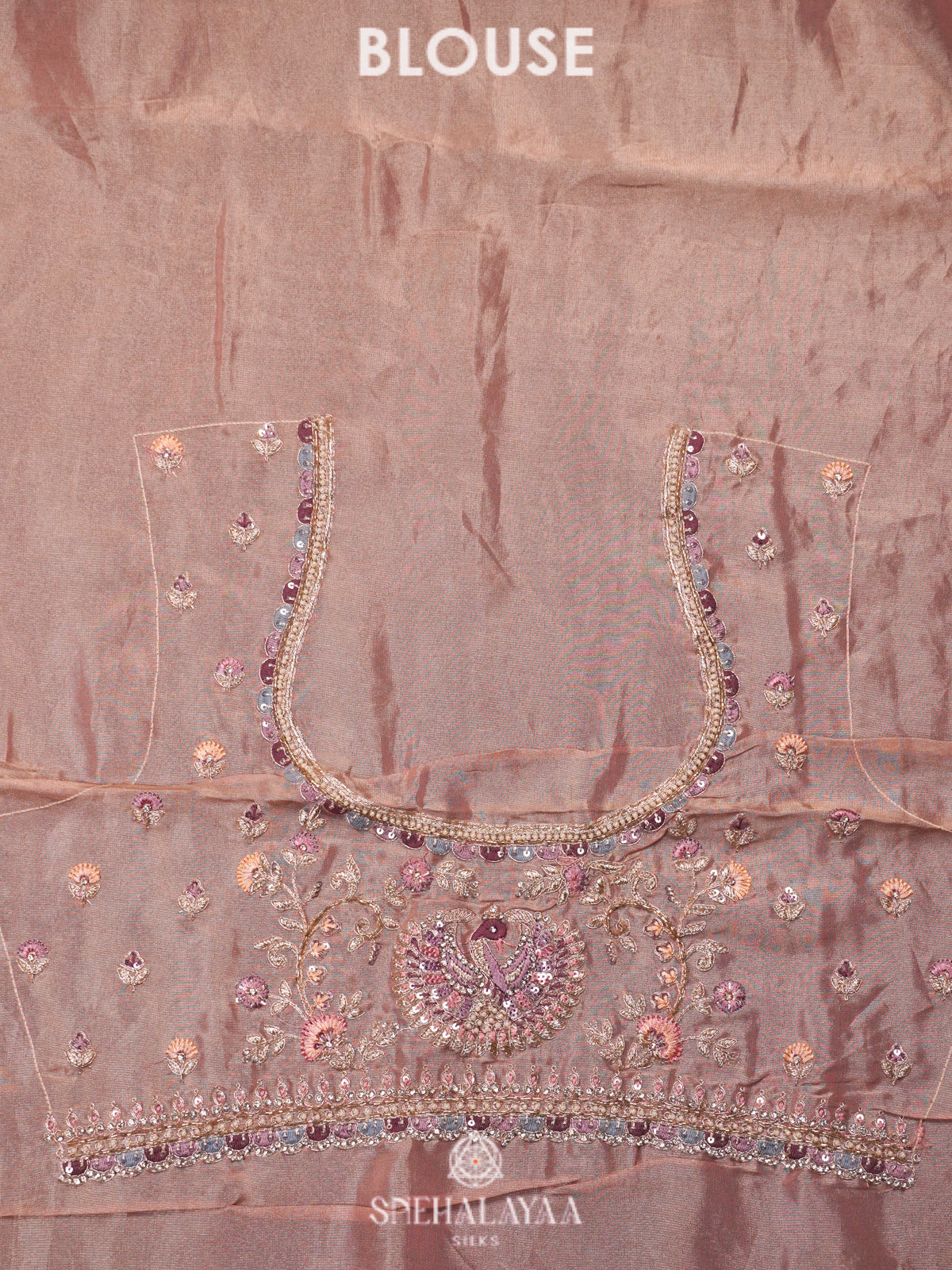 Pale Pink Designer Saree