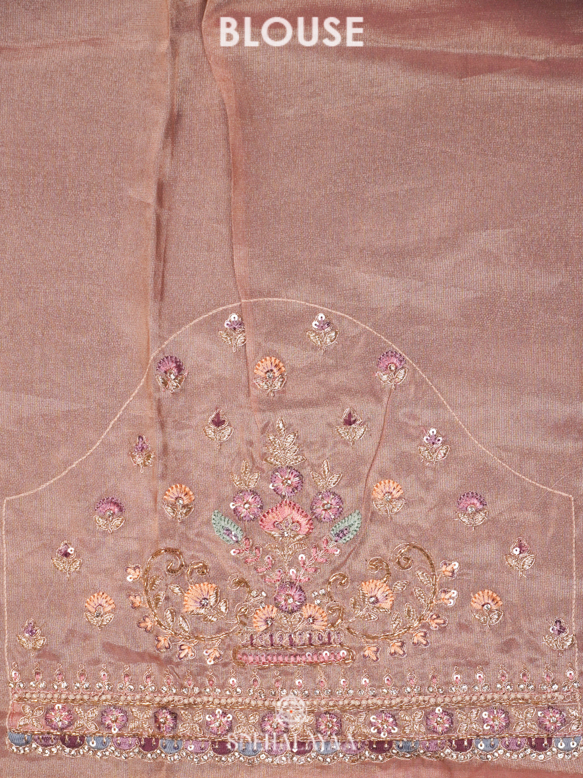 Pale Pink Designer Saree