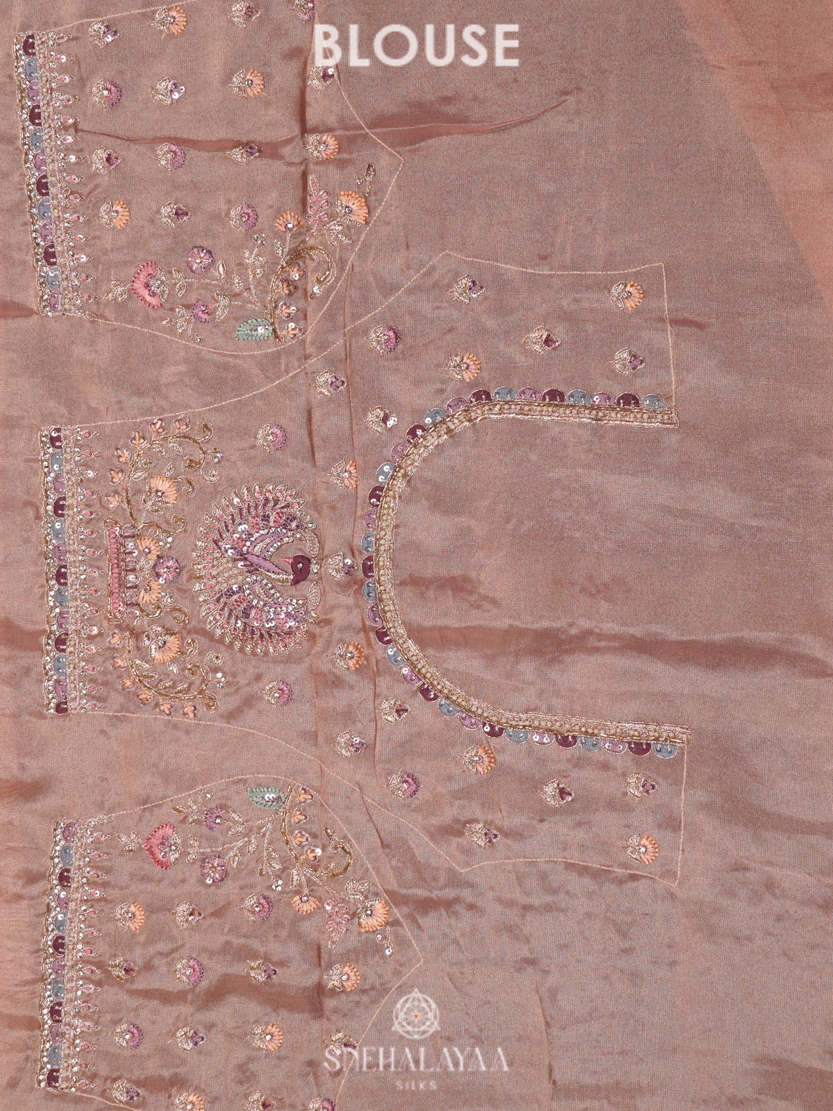 Pale Pink Designer Saree