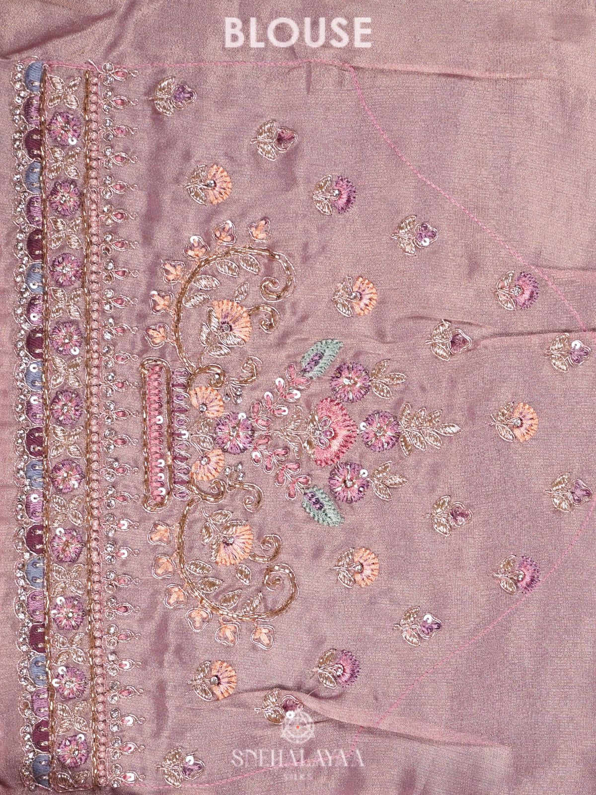Lavender Designer Saree