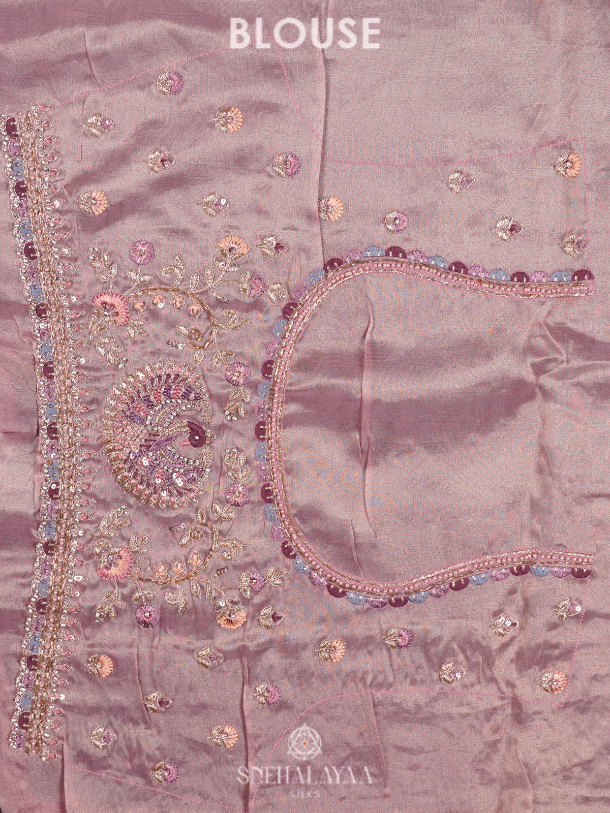 Lavender Designer Saree