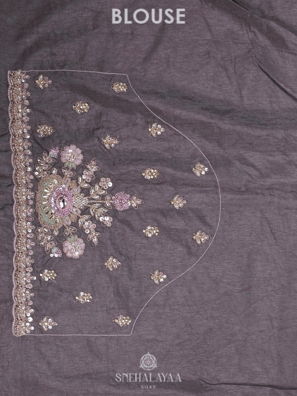 Lavender Designer Saree