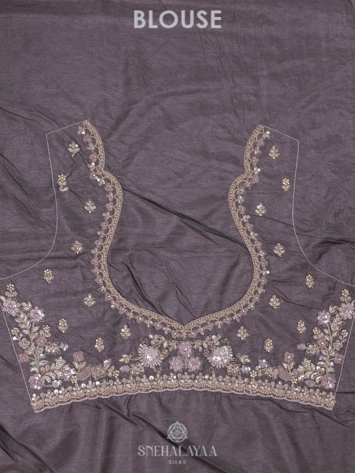 Lavender Designer Saree