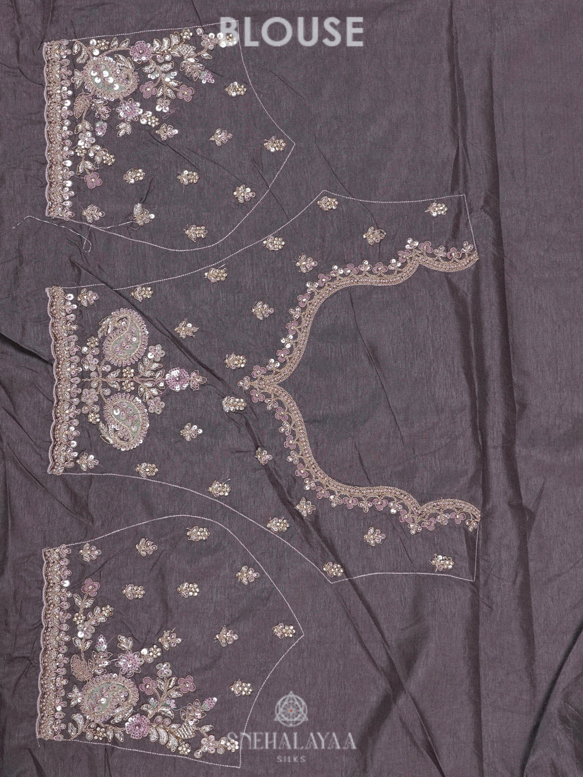 Lavender Designer Saree
