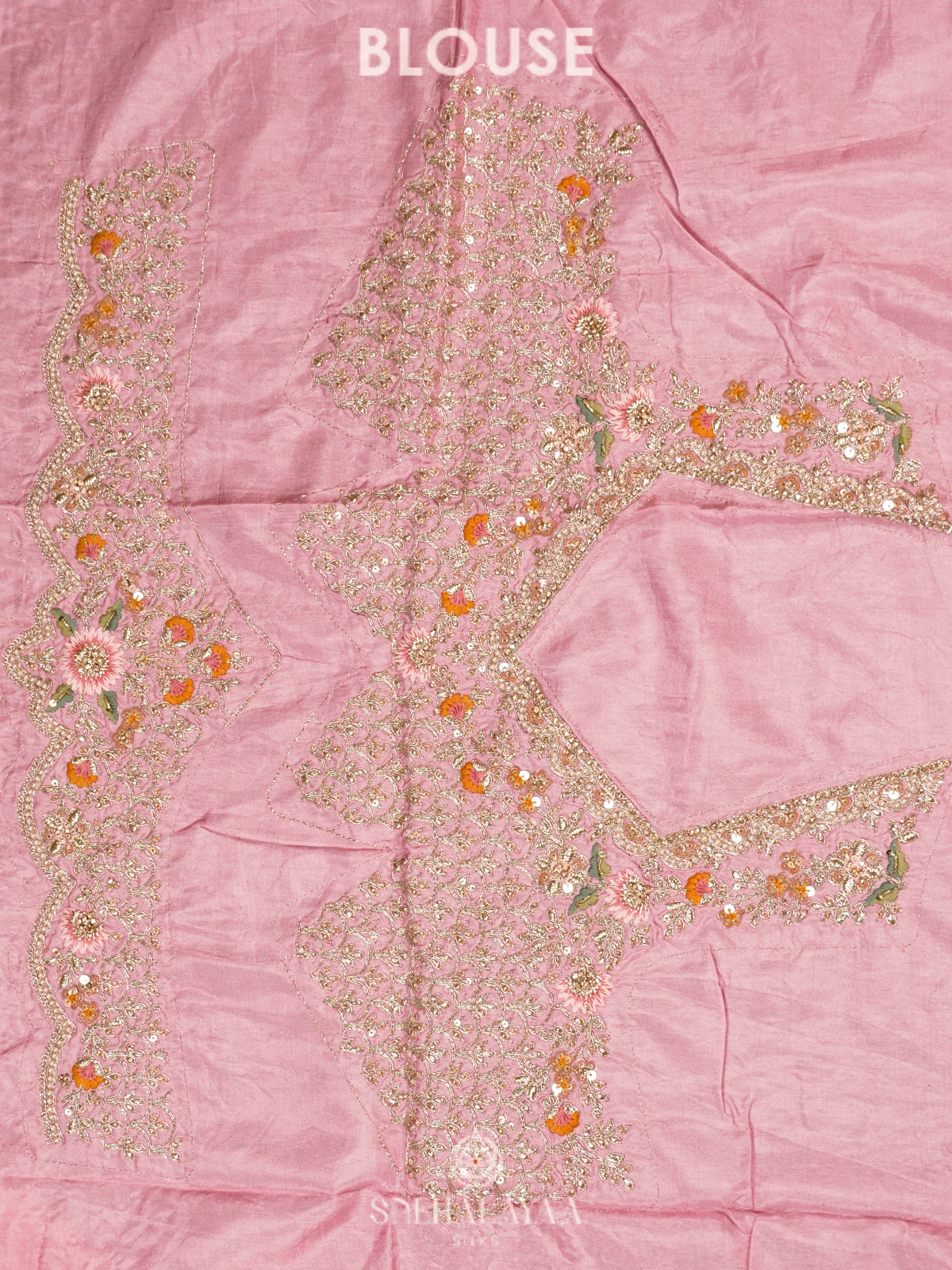 Pink Designer Saree