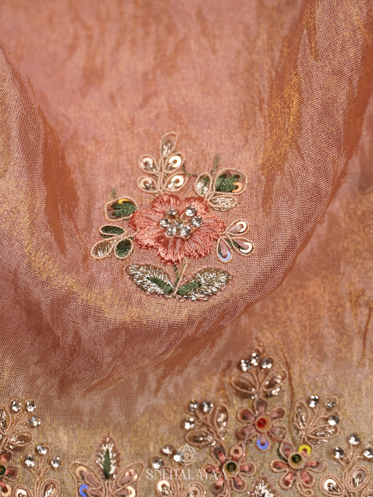Pink Designer Saree