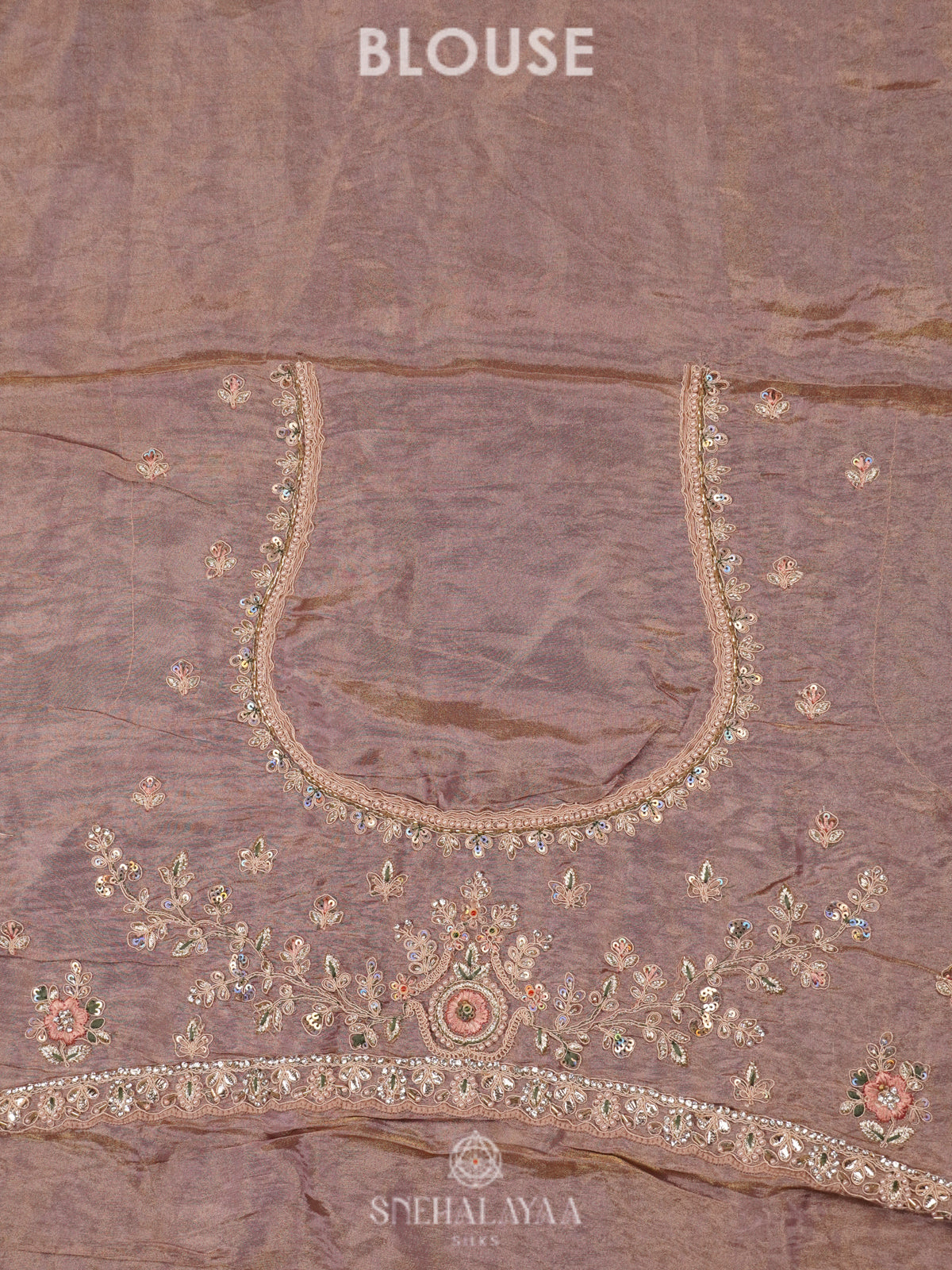 Pale Pink Designer Saree