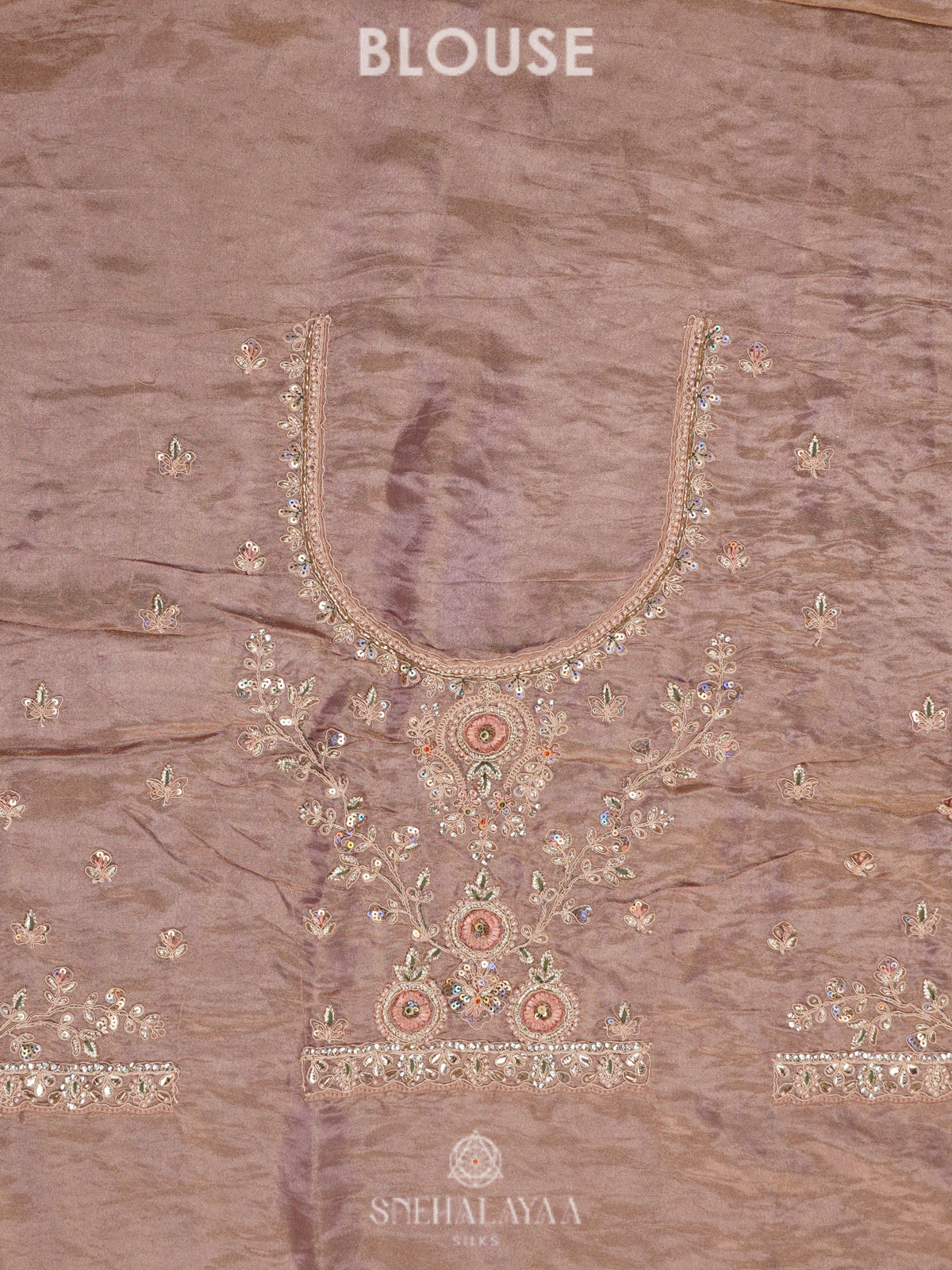 Pale Pink Designer Saree