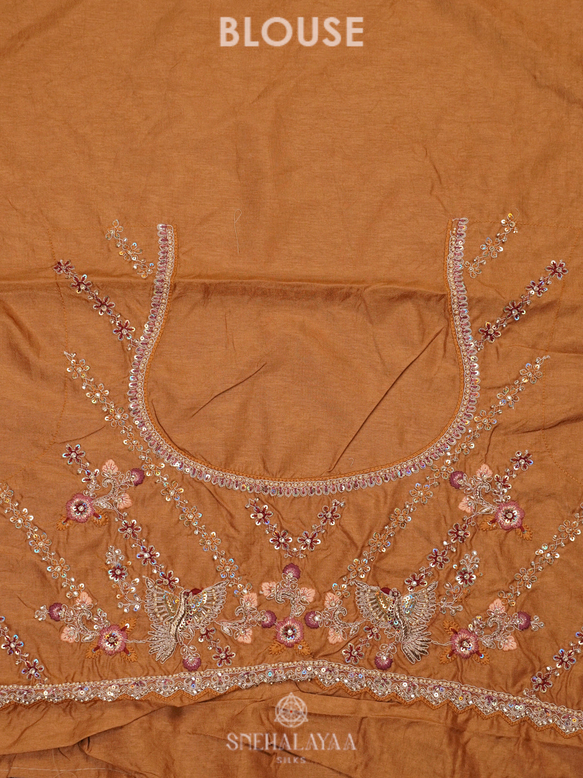 Beige Gold Designer Saree