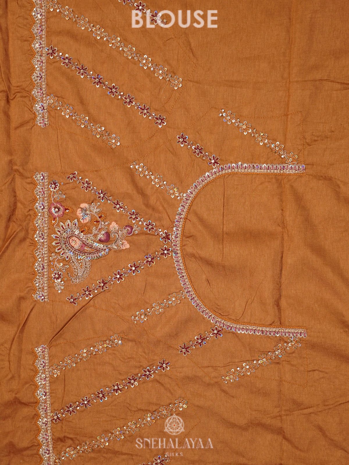 Beige Gold Designer Saree