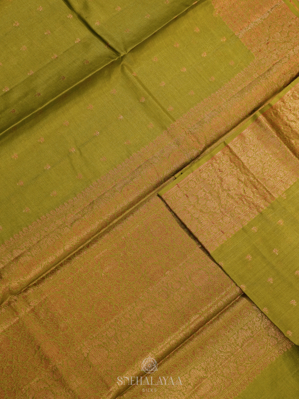 Green Tussar Saree