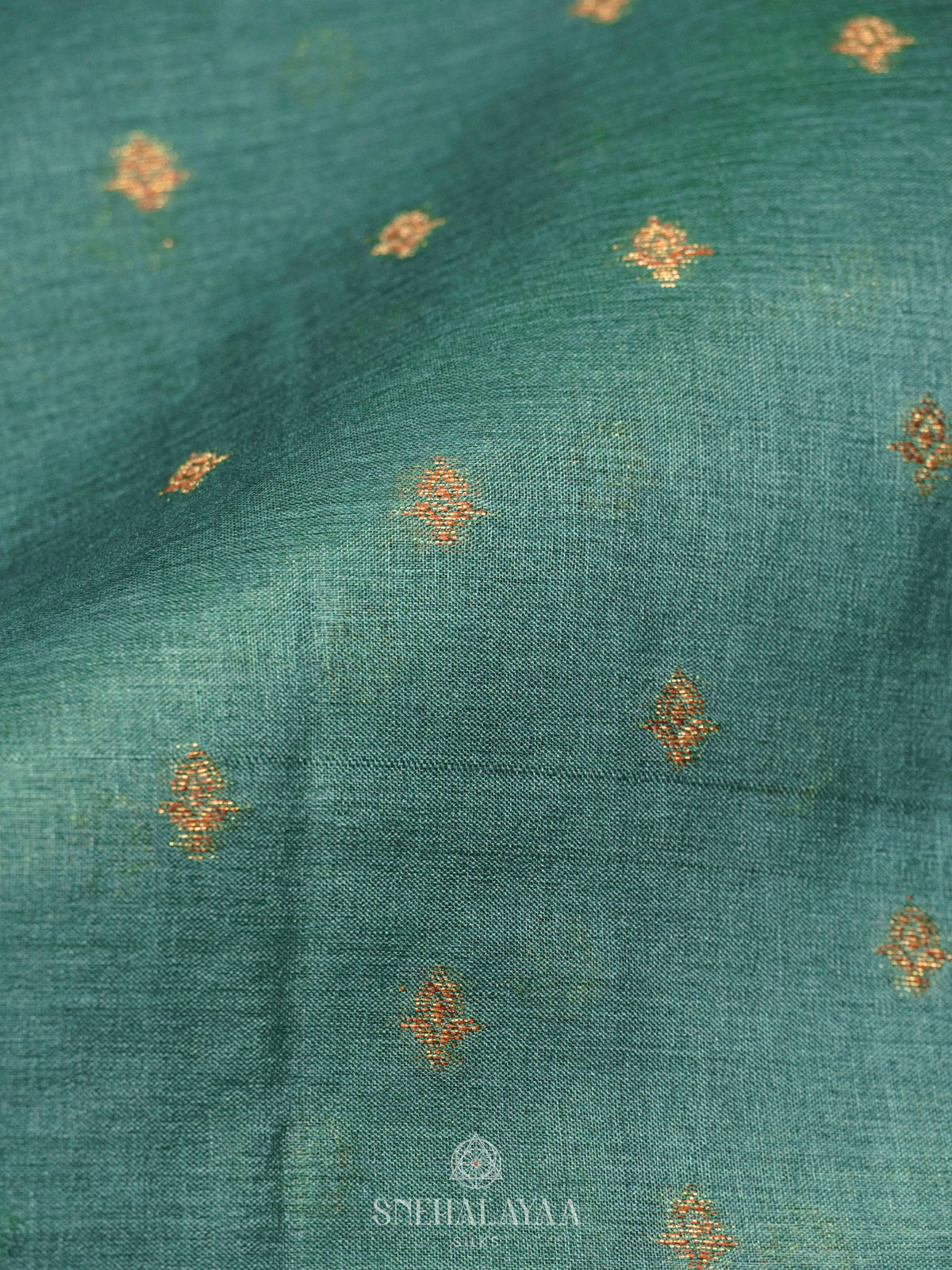 Blue Tussar Saree