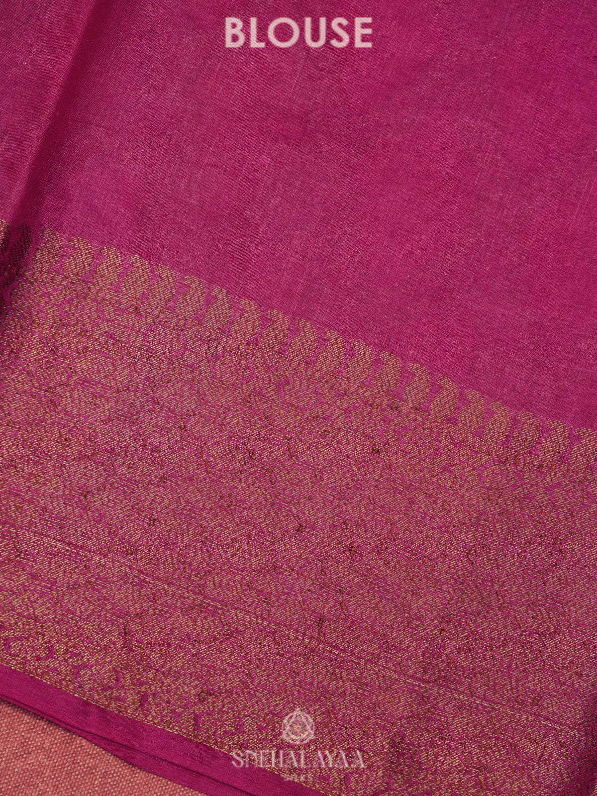 Magenta Pink Tussar Saree