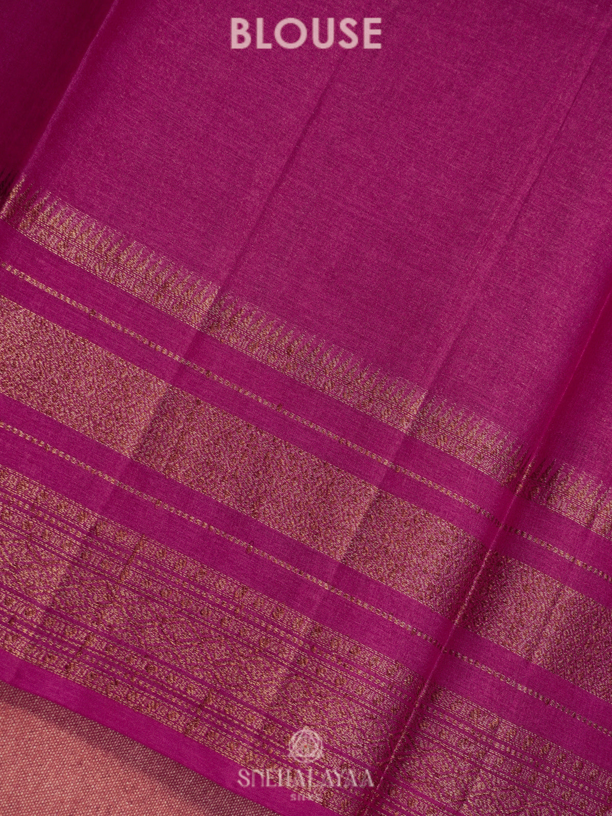 Magenta Pink Tussar Saree