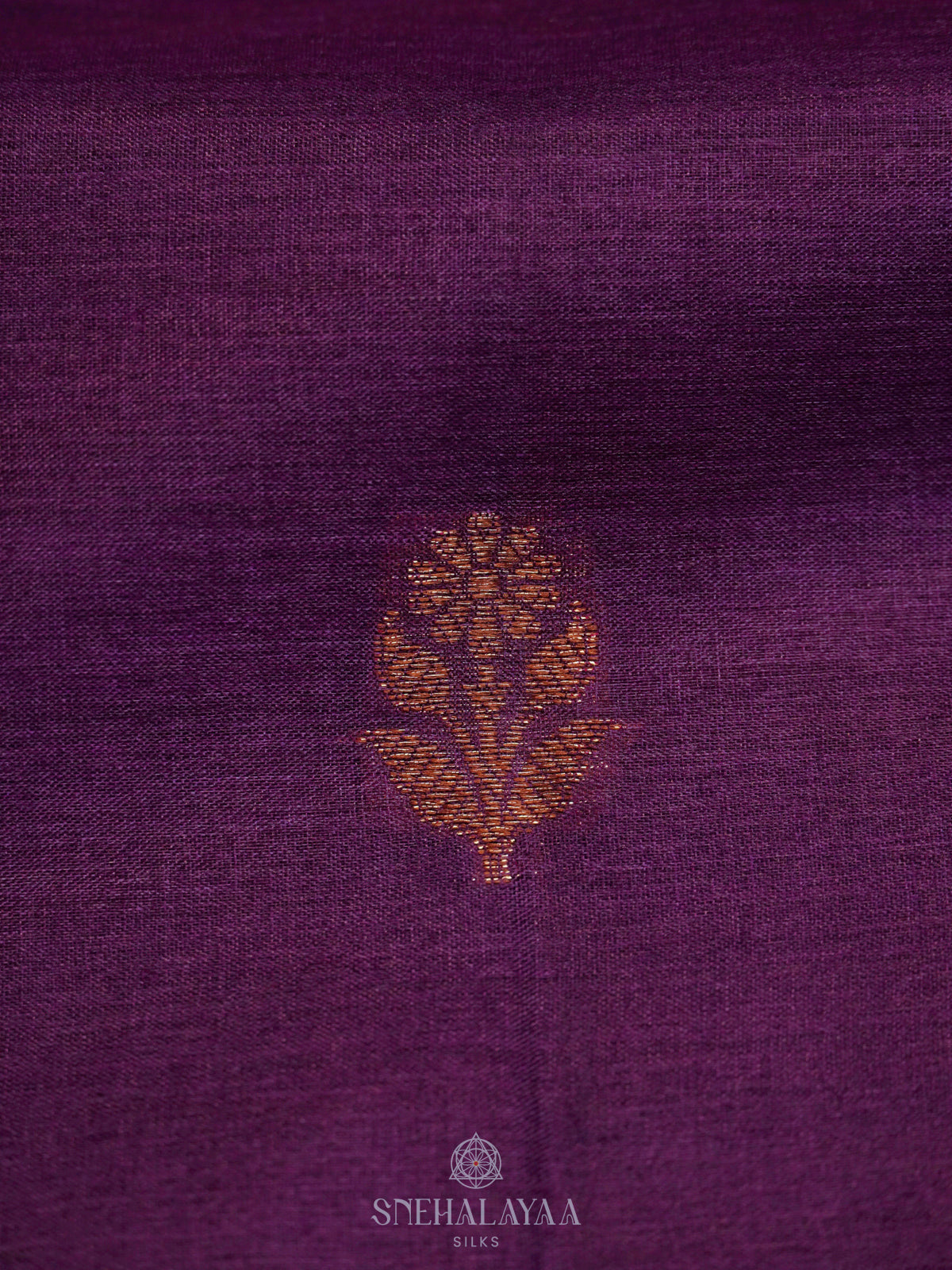 Purple Tussar Saree