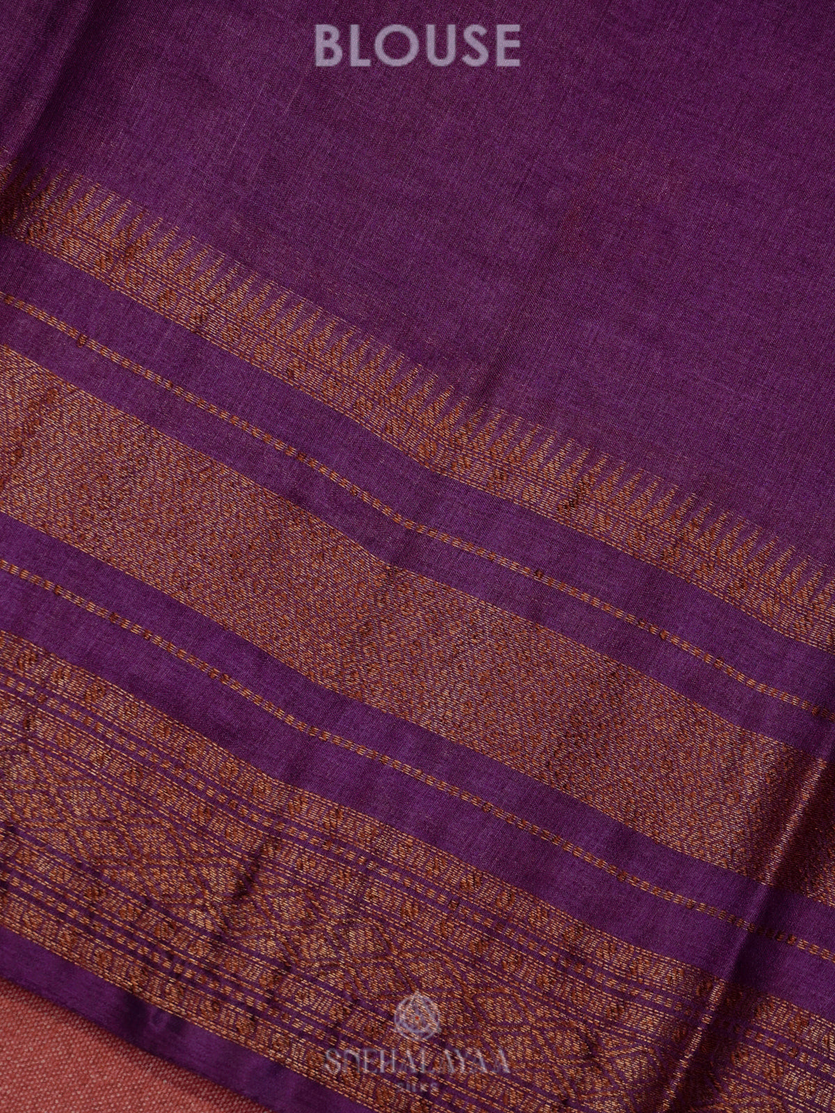 Purple Tussar Saree