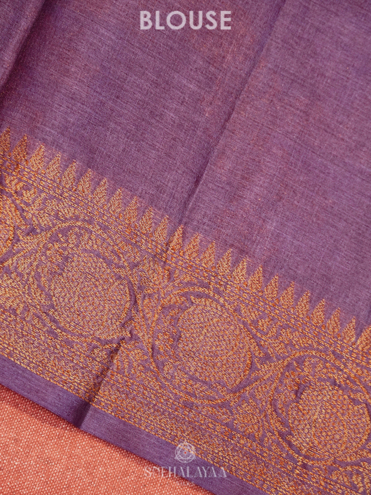 Plum Tussar Saree
