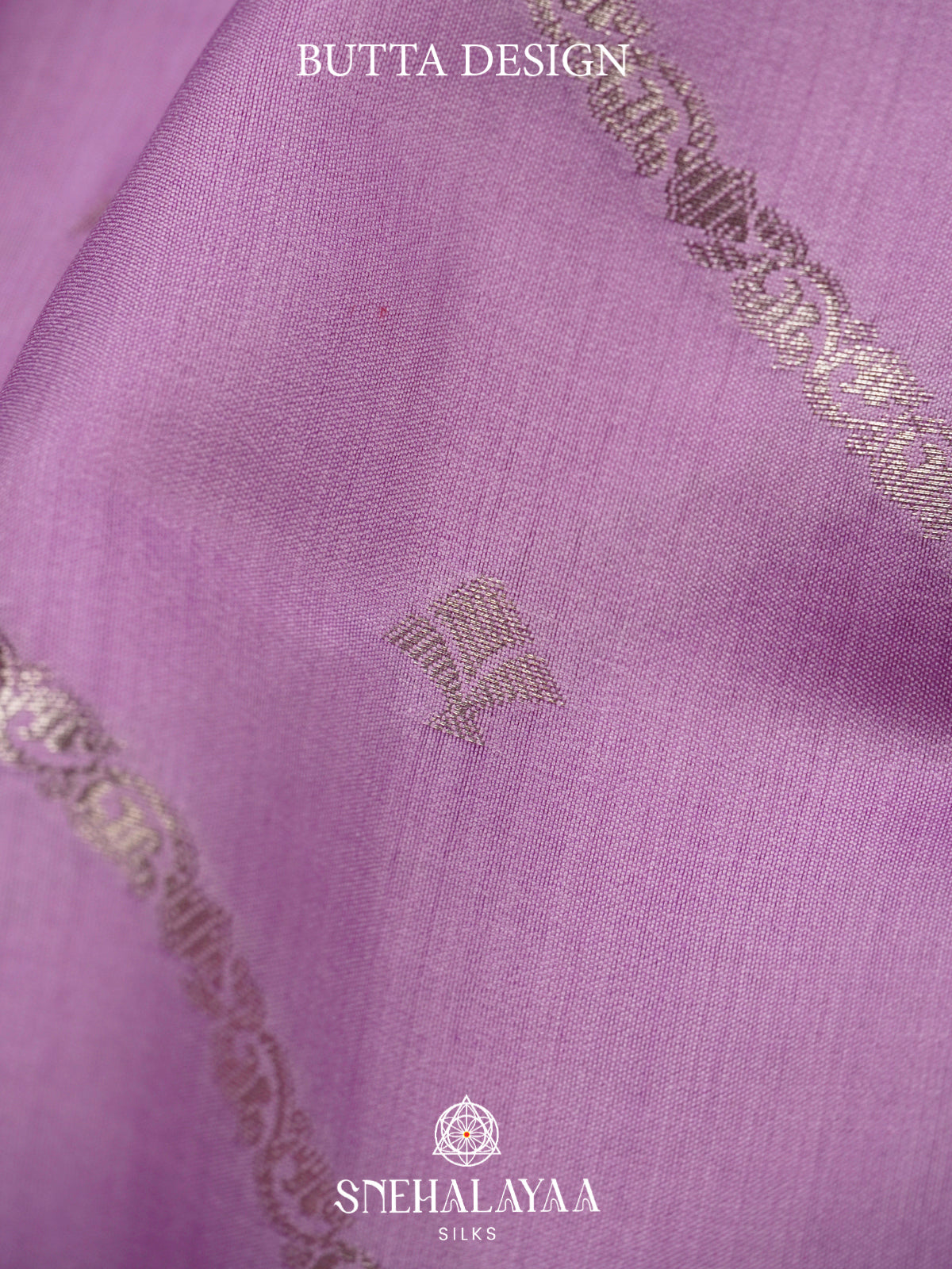 Lilac Chiniya Silk Saree