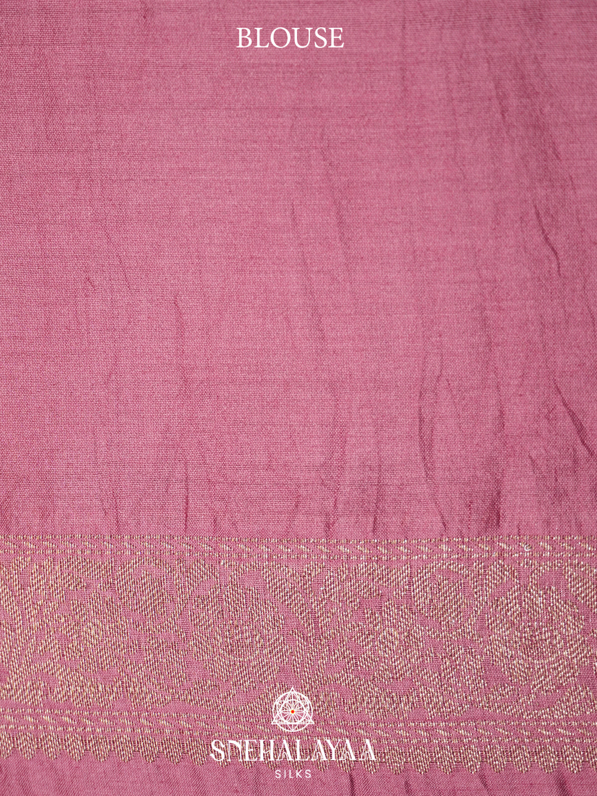 Pink Chiniya Silk Saree