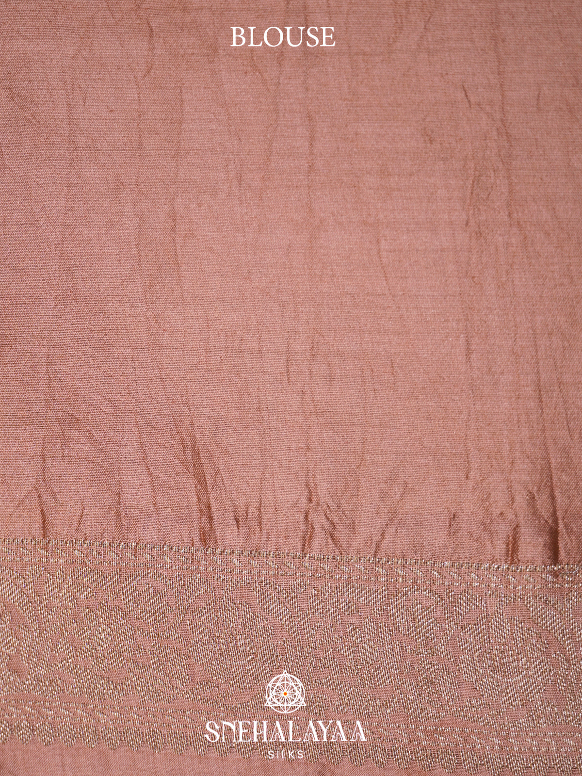 Pale Peach Chiniya Silk Saree