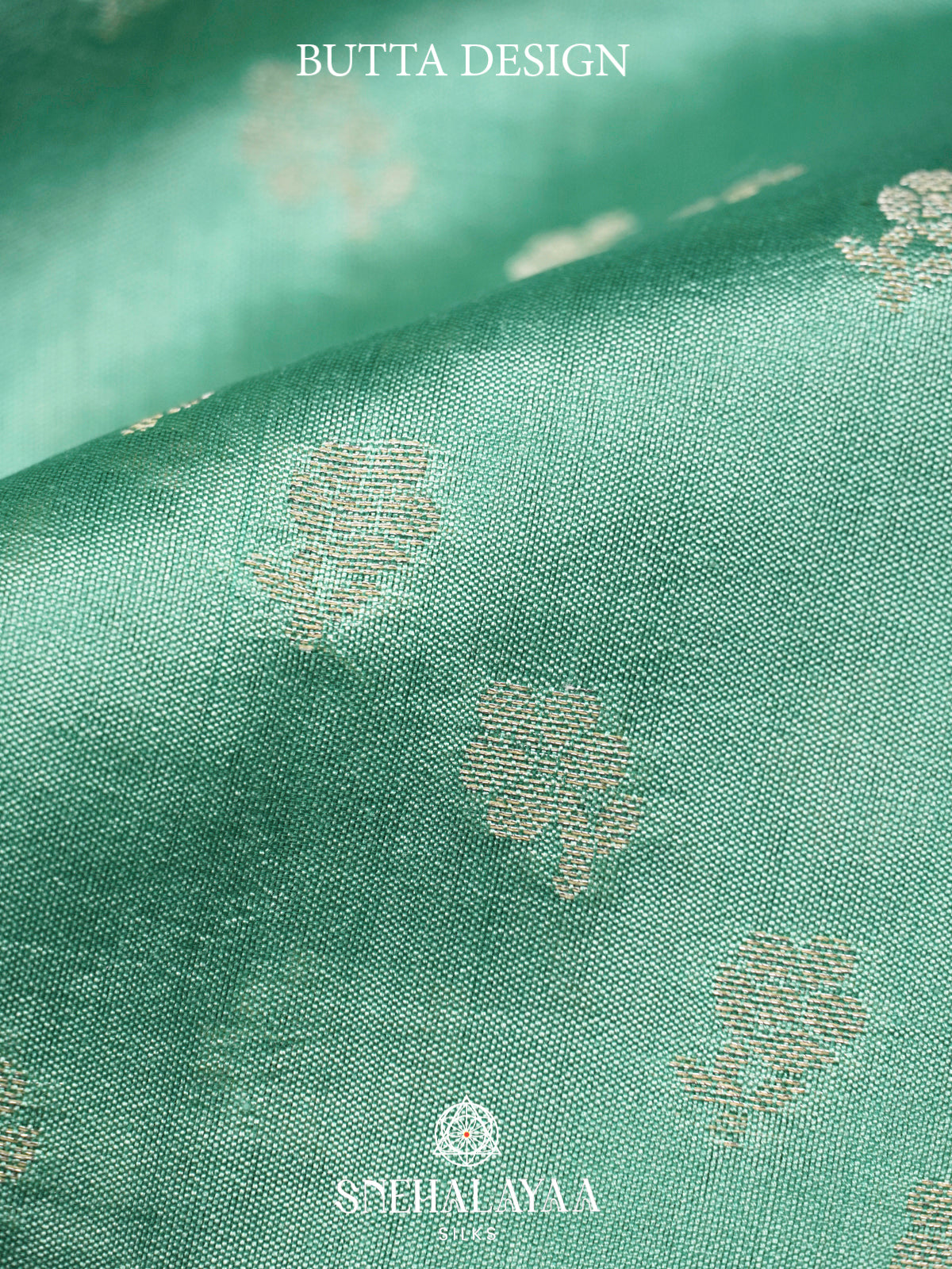 Mint Green Chiniya Silk Saree