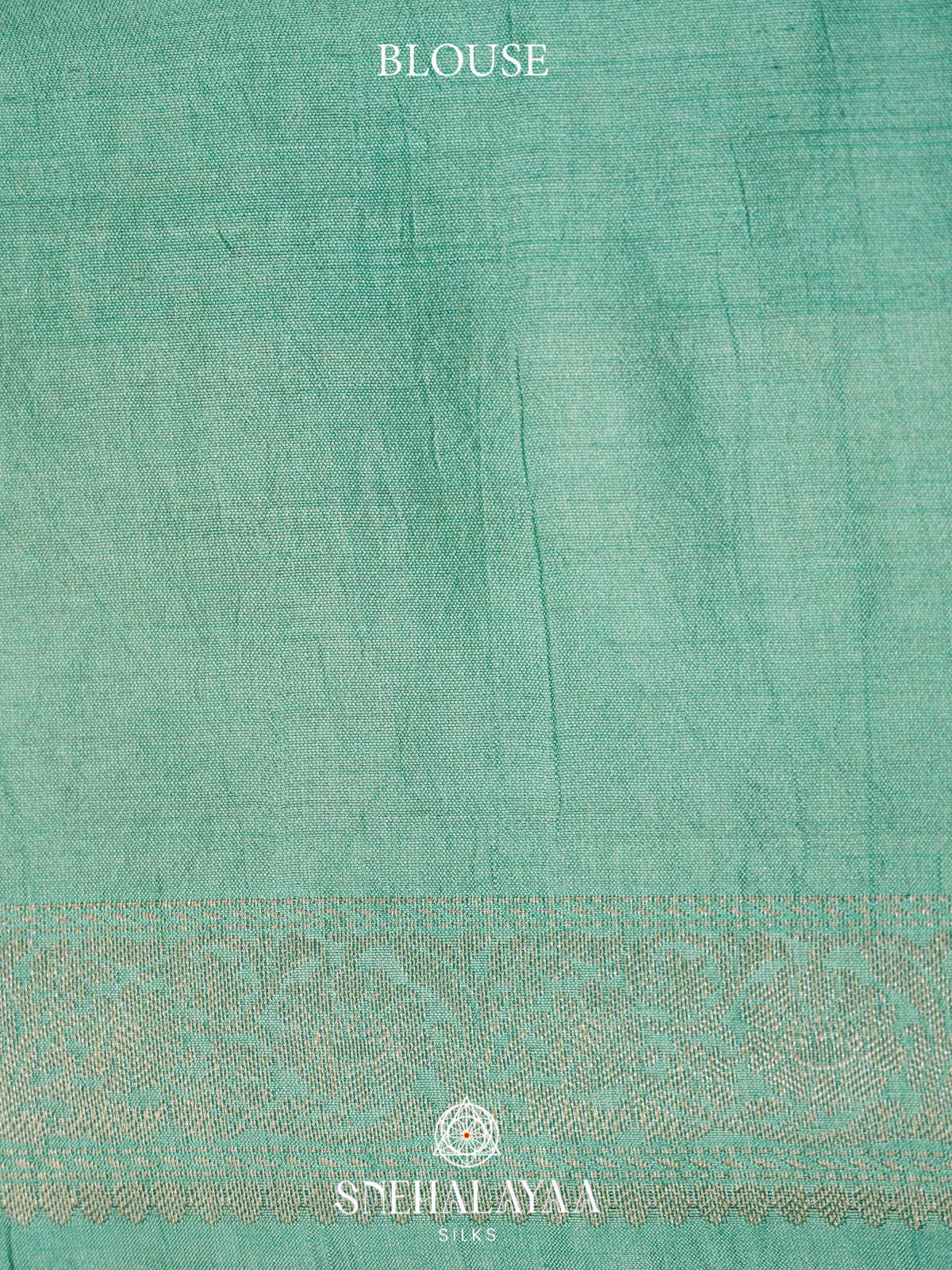Mint Green Chiniya Silk Saree