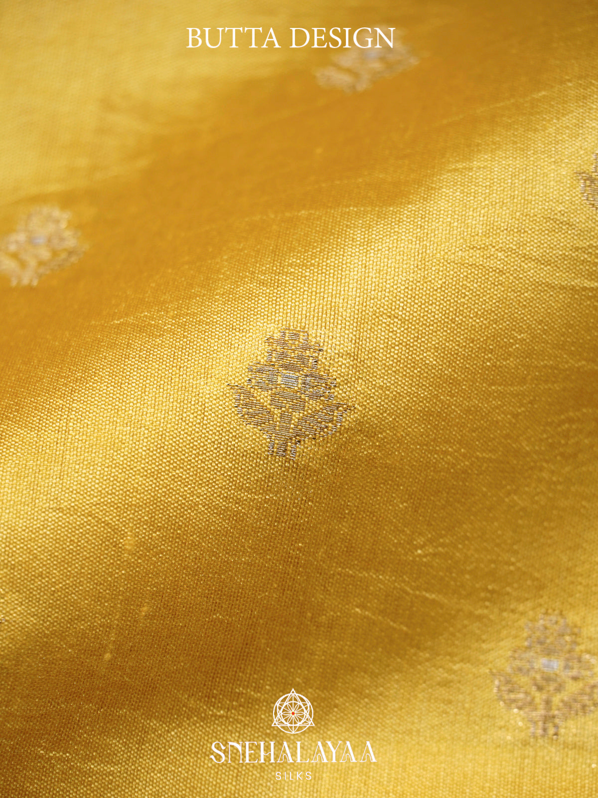 Yellow Chiniya Silk Saree